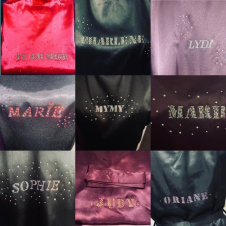 Personnalisation Peignoir 2 lignes