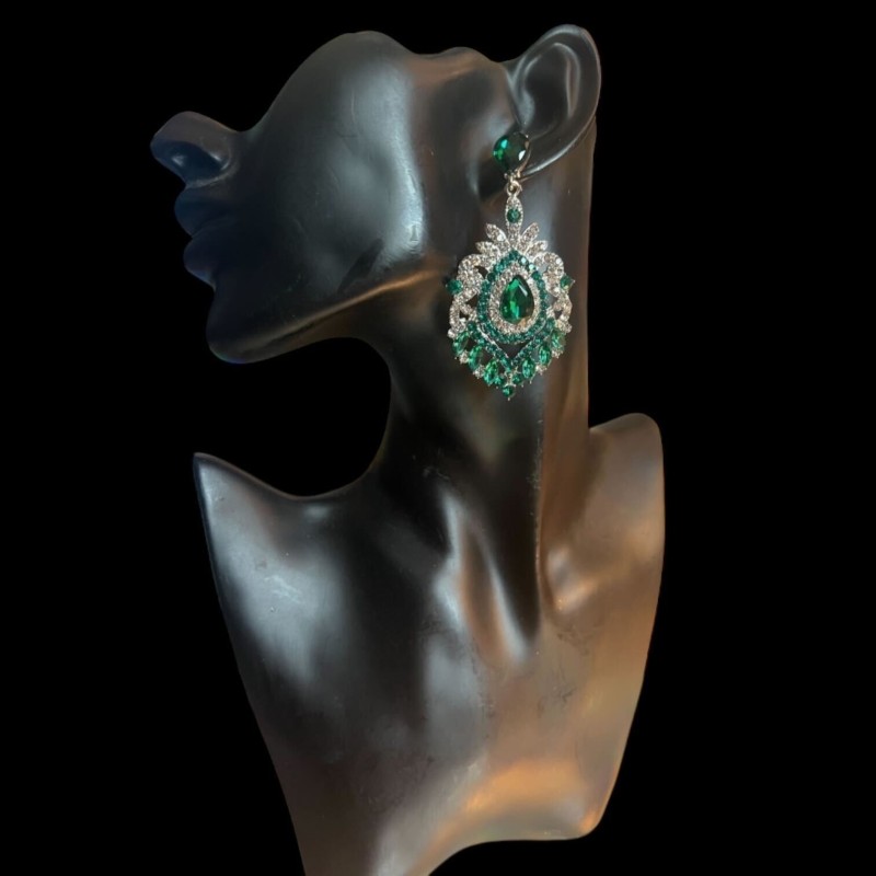 Pendientes Angelique con diamantes de imitación | Competidor de Vicorne